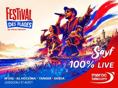 Le Festival des Plages de Maroc Telecom fait son grand retour avec 60 concerts gratuits du 20 juillet au 21 août 2026 dans quatre villes du Royaume.