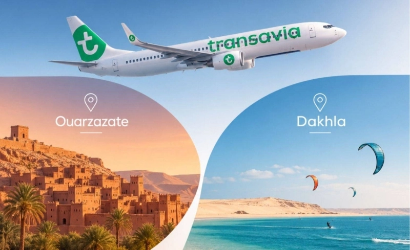 L’ONMT renforce la desserte aérienne d’Ouarzazate et de Dakhla avec Transavia, portant à trois les vols hebdomadaires depuis Paris-Orly afin d’améliorer l’accessibilité de ces destinations et de soutenir leur développement touristique.