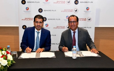 Driss Bensmail, Directeur Général de la banque de détail du Groupe BCP et Tarik Hajji, Président-Directeur Général de Seniors Plus.