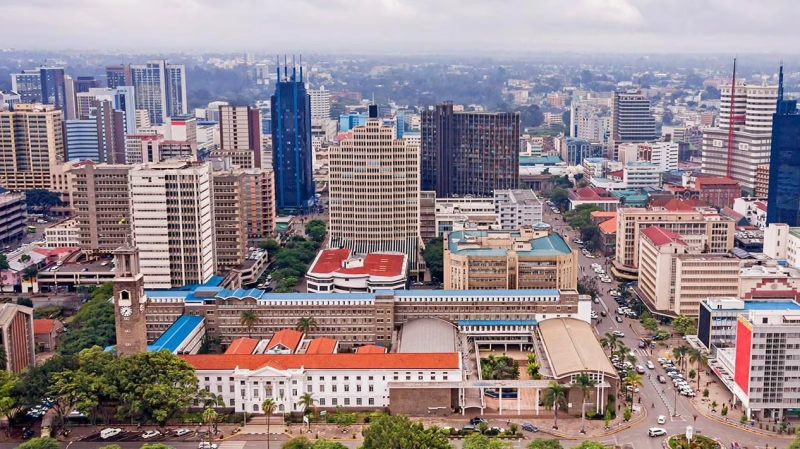 Gaborone, capitale du Botswana, pays d'Afrique Australe