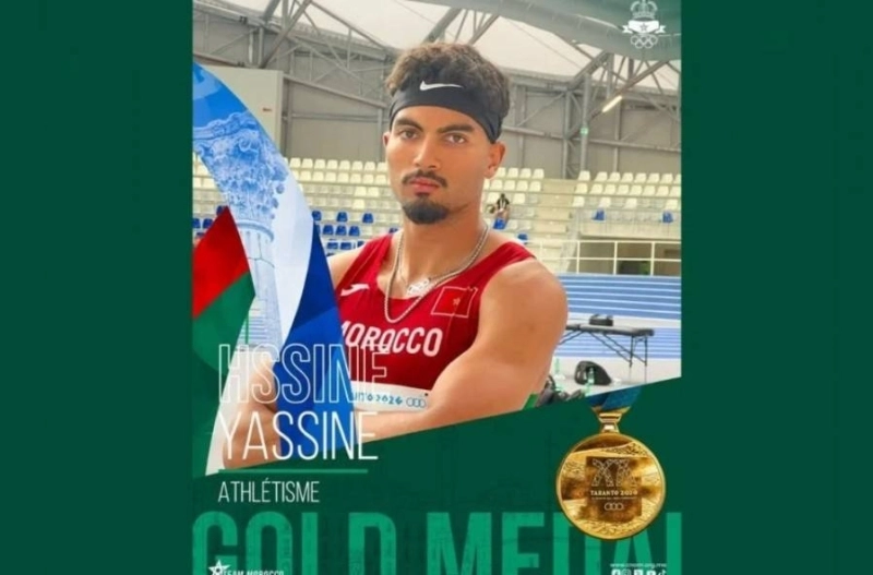 Yassine Hssine s’est illustré sur 100 m en décrochant la médaille d’or grâce à un chrono de 10 sec 31.