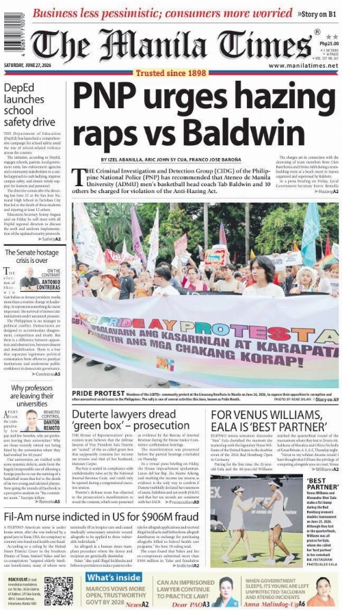 Today's Front Page