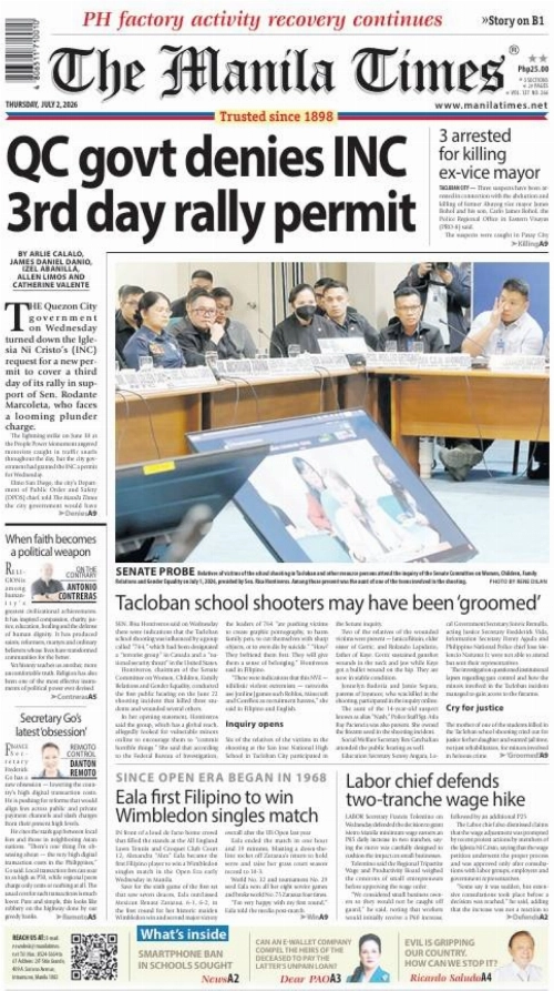 Today's Front Page