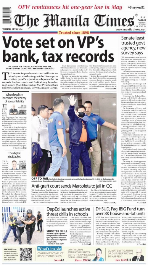 Today's Front Page
