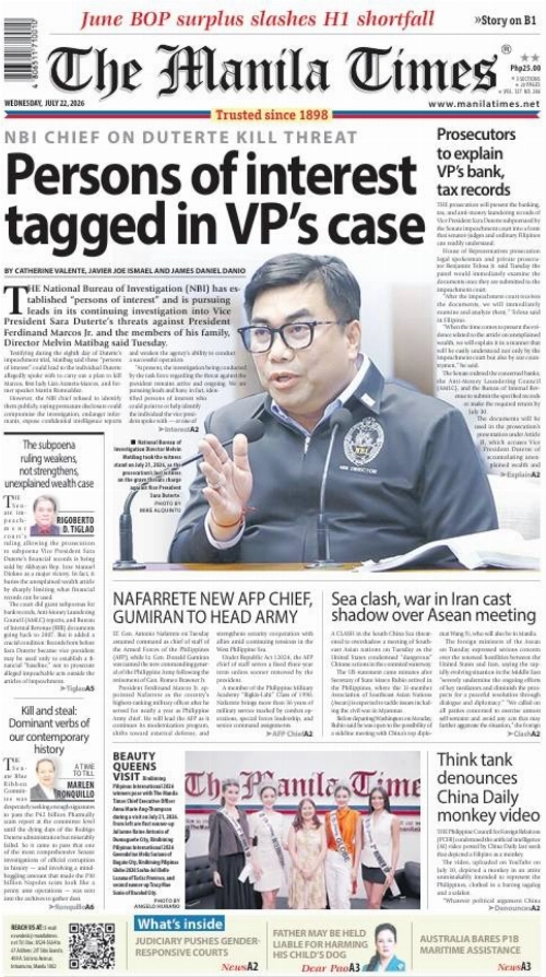 Today's Front Page