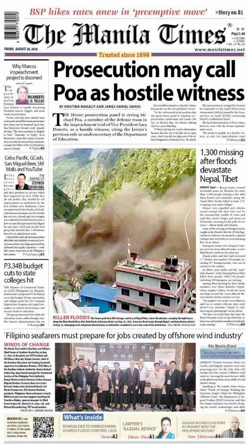 Today's Front Page