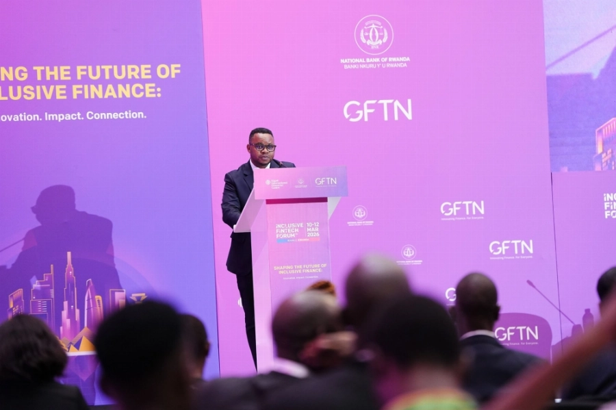 Yves Iradukunda, Minister of State, Ministry of ICT and Innovation, delivers his remarks at the DPI track at IFF2026 Yves Iradukunda, Minister of State, Ministry of ICT and Innovation, delivers his remarks at the DPI track at IFF2026