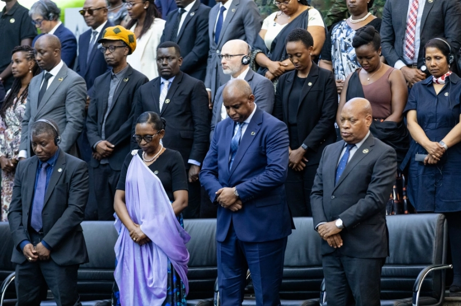 The annual commemoration was attended by families of victims, survivors, government officials, members of the security organs, members of the diplomatic corps, and friends of Rwanda. The annual commemoration was attended by families of victims, survivors, government officials, members of the security organs, members of the diplomatic corps, and friends of Rwanda.