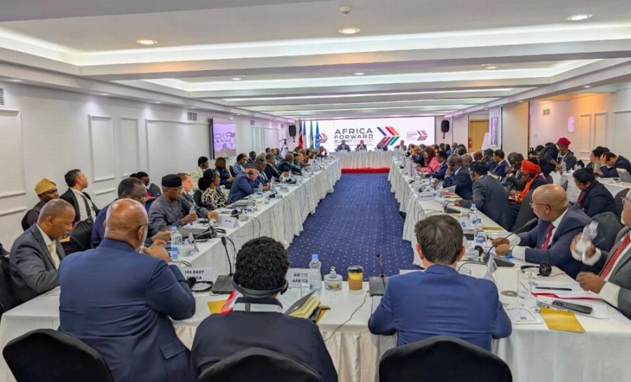 The meeting took place on the sidelines of the Africa Forward Summit in Nairobi The meeting took place on the sidelines of the Africa Forward Summit in Nairobi
