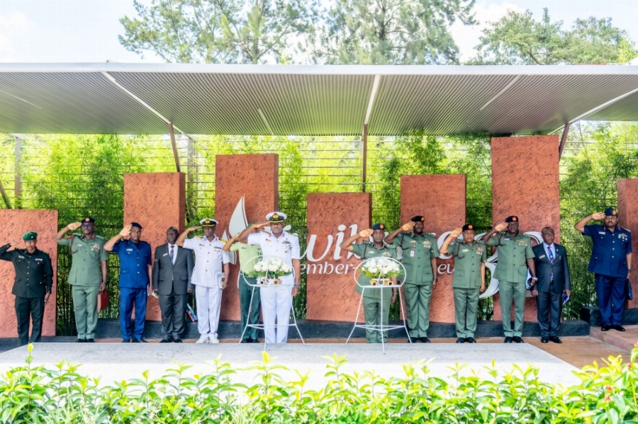 The delegation pay tributes to the victims of the Genocide against the Tutsi at Kigali Genocide Memorial. The officers are in Rwanda for a six-day study tour that focused on ecotourism and national development The delegation pay tributes to the victims of the Genocide against the Tutsi at Kigali Genocide Memorial. The officers are in Rwanda for a six-day study tour that focused on ecotourism and national development