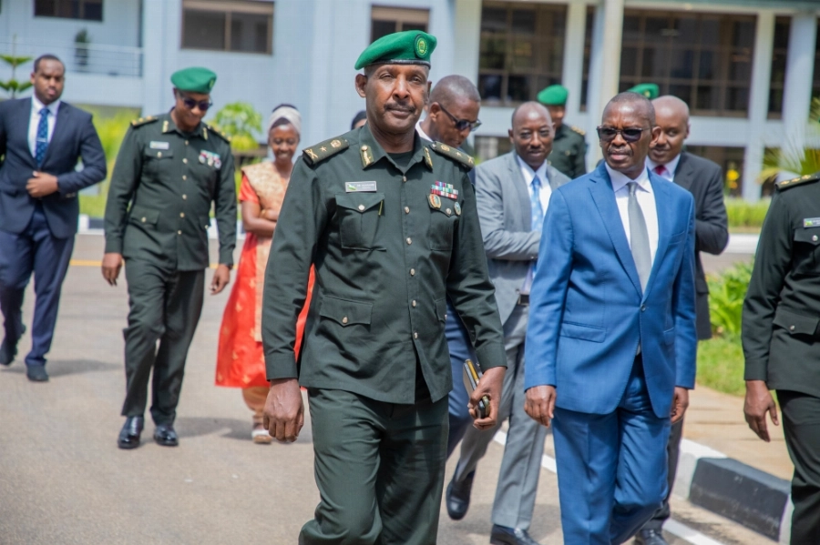 Participants arrive at the National Security Symposium 2026 opened on Friday, May 16, at Rwanda Military Academy in Gako. Participants arrive at the National Security Symposium 2026 opened on Friday, May 16, at Rwanda Military Academy in Gako.
