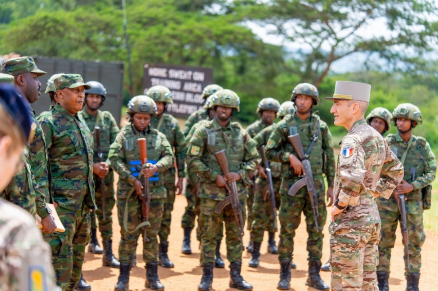 The Commander of the French Africa Command, Major General Pascal Ianni visits the Combat Training Centre Gabiro. The Commander of the French Africa Command, Major General Pascal Ianni visits the Combat Training Centre Gabiro.