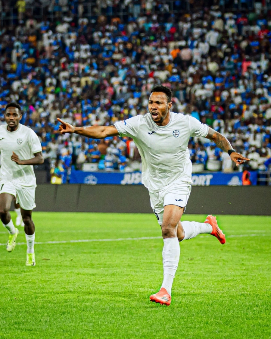 APR FC goal scorer celebrates during the second half of the Peace Cup Final at Amahoro Stadium on Saturday, May 23. Photos by Olivier Mugwiza APR FC goal scorer celebrates during the second half of the Peace Cup Final at Amahoro Stadium on Saturday, May 23. Photos by Olivier Mugwiza