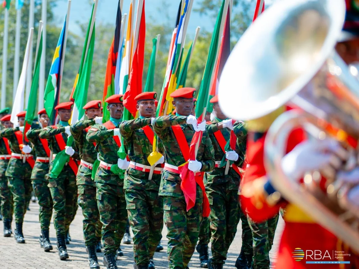 The graduation ceremony of the 14th intake of the course held at RDF Command and Staff College, Nyakinama in Musanze District on Friday, June 12. Courtesy The graduation ceremony of the 14th intake of the course held at RDF Command and Staff College, Nyakinama in Musanze District on Friday, June 12. Courtesy