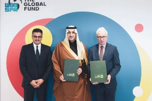 The memorandum of understanding was signed by Chief Executive Officer of the Saudi Fund for Development Sultan Al-Marshad and Executive Director of the Global Fund Peter Sands, in the presence of Permanent Representative of Saudi Arabia to the United Nations and international organizations in Geneva Abdulmohsen bin Khothaila in Geneva.