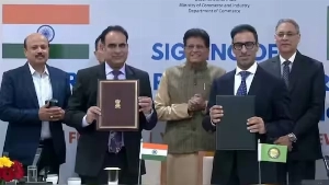 The six-member Gulf Cooperation Council and India signed on Thursday the Terms of Reference (ToR) to formally begin negotiations on a free trade agreement.