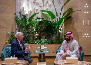 Crown Prince meets Lindsey Graham in Riyadh