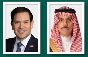 Minister of Foreign Affairs, Prince Faisal bin Farhan and US Secretary of State, Marco Rubio.