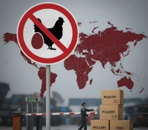 The Saudi Food and Drug Authority (SFDA) has imposed a total ban on poultry and egg imports from 40 countries, in addition to a partial ban covering specific provinces and cities in 16 other countries.