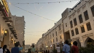 Qatar has urged residents to stay indoors. Bahrain intercepts 61 missiles