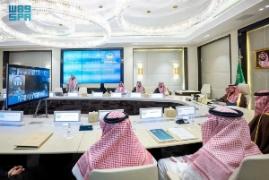Prince Abdulaziz bin Saud bin Naif chaired on Monday the 33rd annual meeting of the emirs of Saudi Arabia’s regions, held via videoconference.