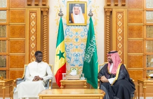 Crown Prince and Prime Minister Mohammed bin Salman meets Senegalese President Bassirou Diomaye Faye (File photo).