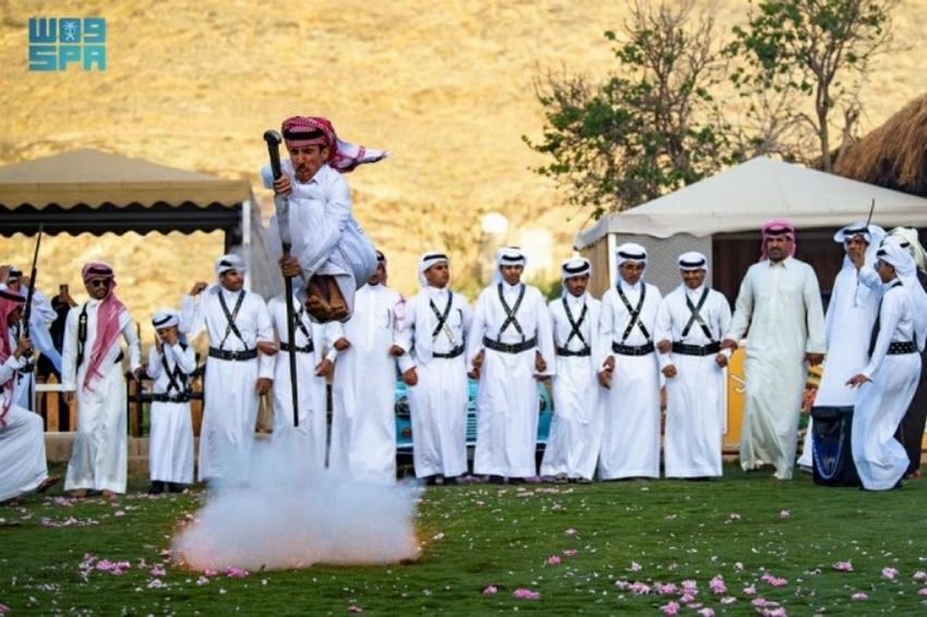 In Taif’s rose fields, Al-Ta’sheer brings rhythm to the harvest season