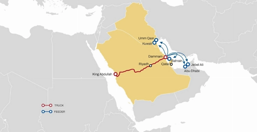 MSC تطلق جسرًا بريًا سعوديًا يربط أوروبا بالخليج متجاوزًا هرمز
