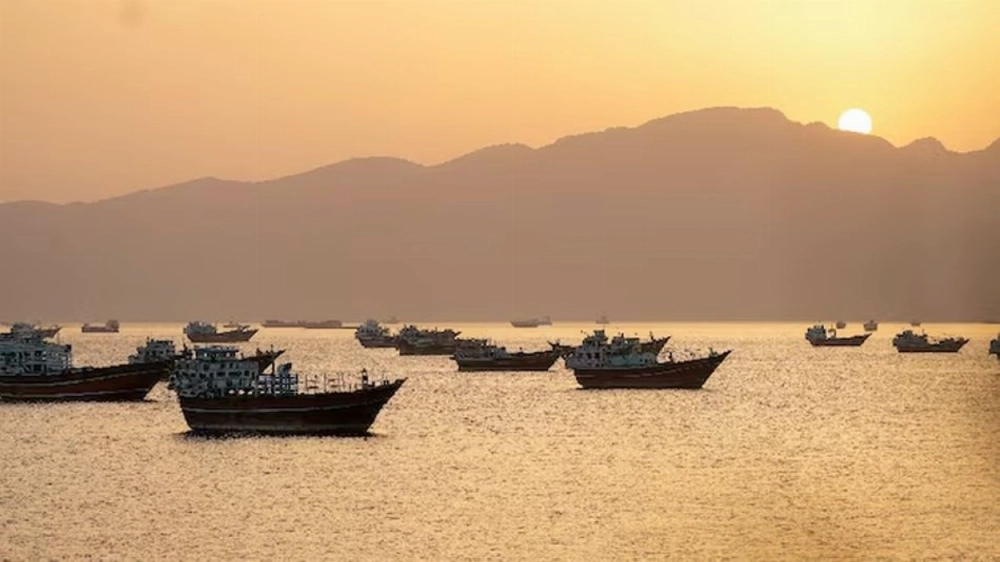 Vessels in the Strait of Hormuz, Musandam, Oman, May 18, 2026