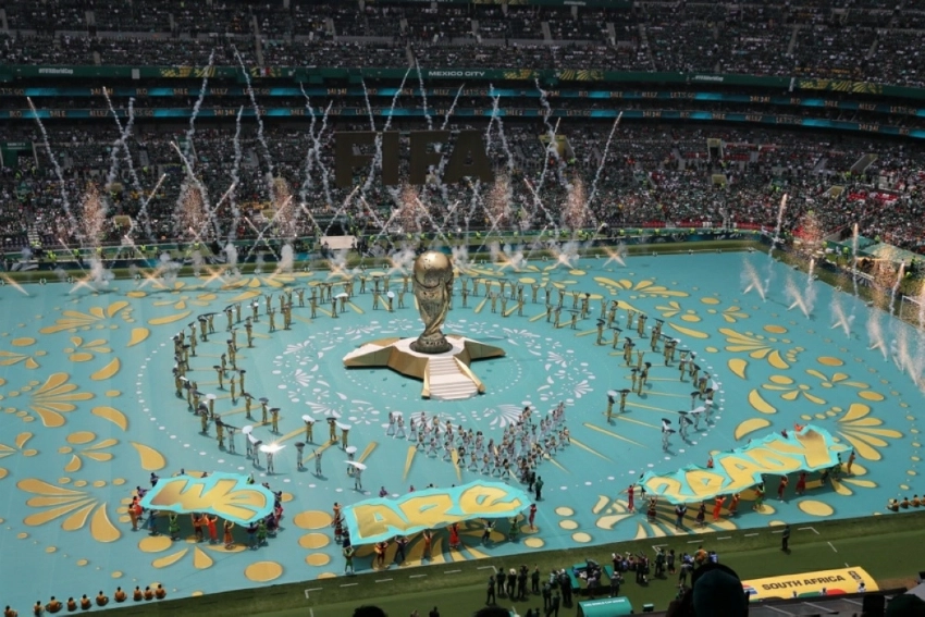 Artists peforms during the pre-game show before the opening match of the FIFA World Cup 2026 between Mexico and South Africa in Mexico City. — EPA