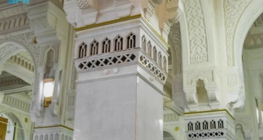 جزء من نظام التبريد بالمسجد الحرام. (صورة الملف)