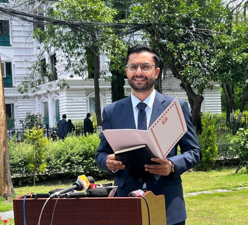 fILE - Sasmit Pokharel, government Spokesperson and Minister for Education, Science and Technology. Photo: RSS