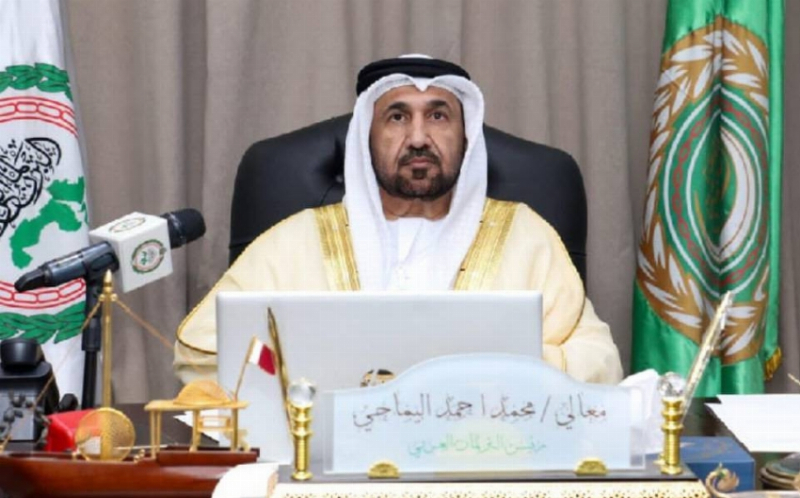رئيس البرلمان العربي محمد بن أحمد اليماحي خلال نشاط رسمي