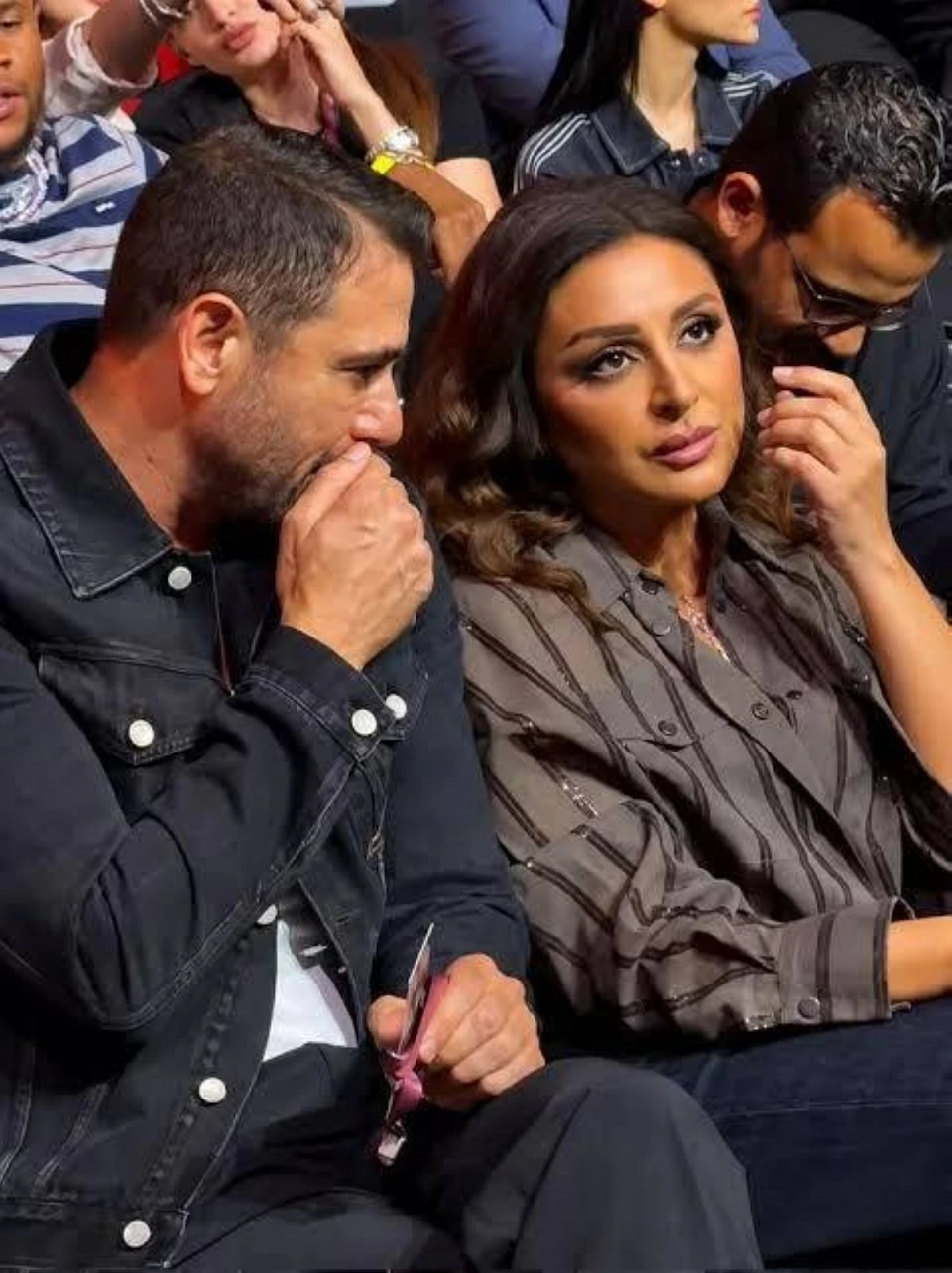 أحمد عز وأنغام.. قصة أول لقاء علني بعد طلاقهما بسبب حضانة أولادها