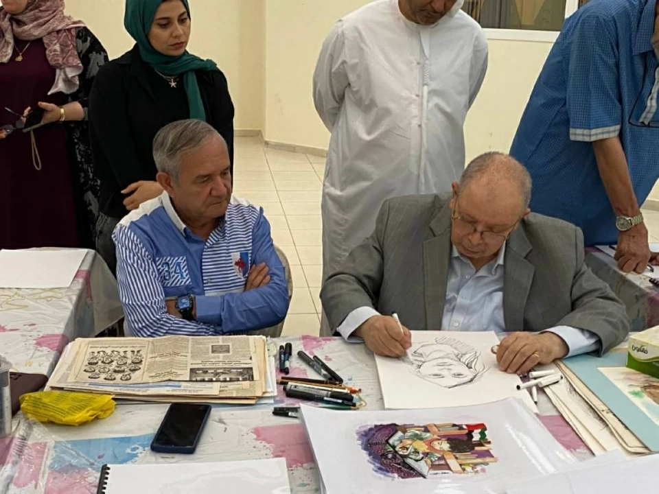 مهاب لبيب وخليفة الشيمي خلال الدورة
