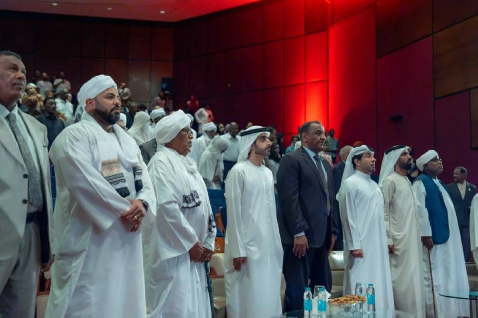 سالم بن عبد الرحمن يشهد حفل المركز الاجتماعي السوداني السنوي في الشارقة