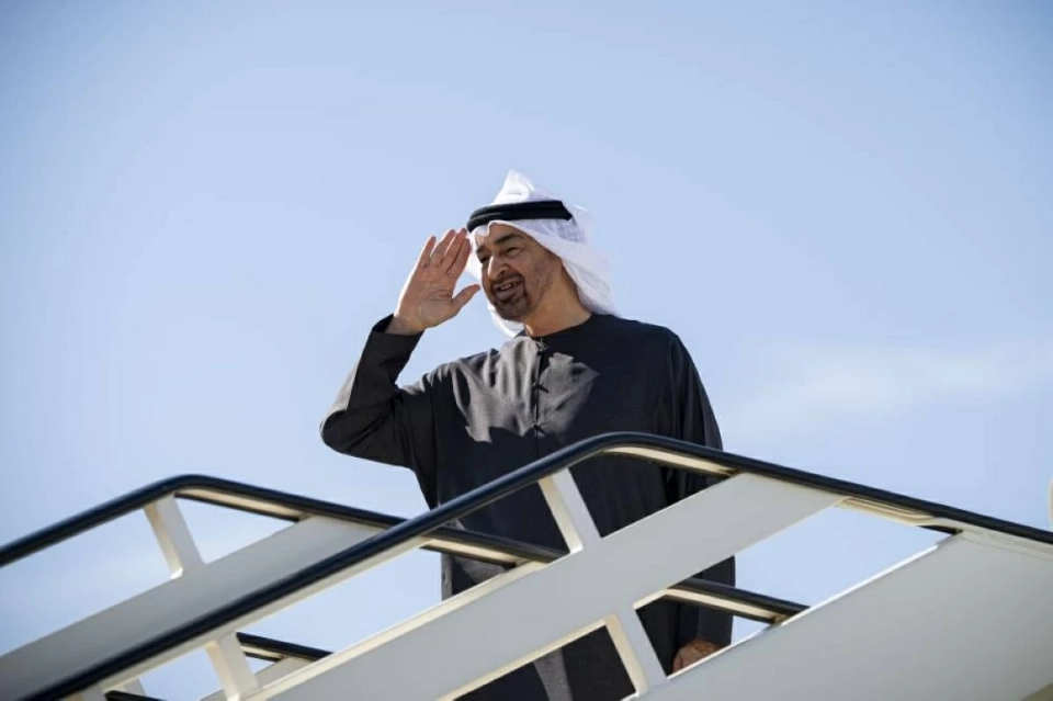 محمد بن زايد يغادر بلغراد في ختام زيارة عمل