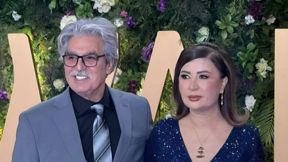 عباس النوري وزوجته