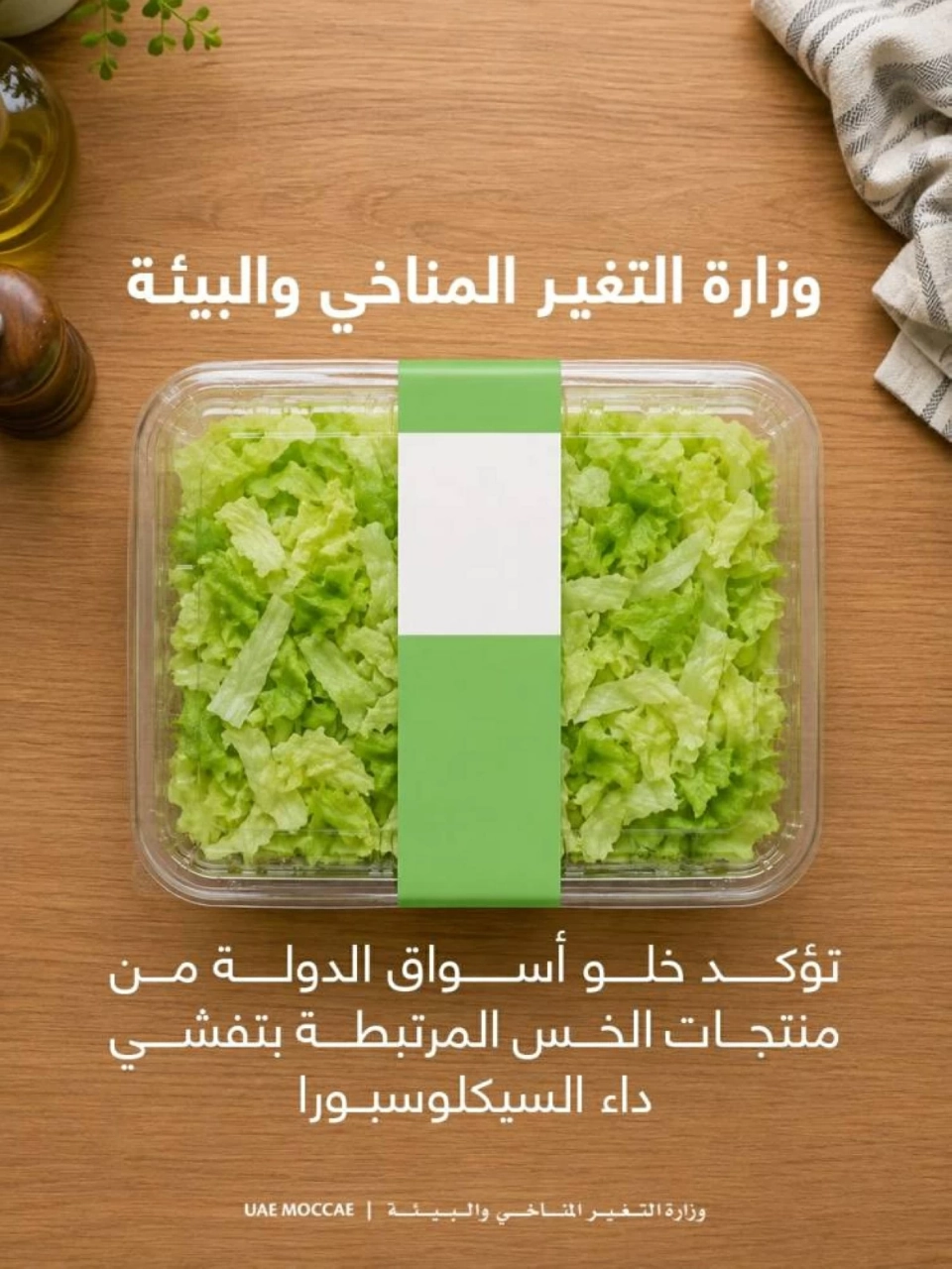 أسواق الإمارات خالية من منتجات الخس المرتبطة بتفشي داء السيكلوسبورا