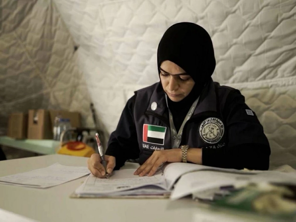 حضور فاعل للمرأة الإماراتية لدعم الفلسطينيين في غزة