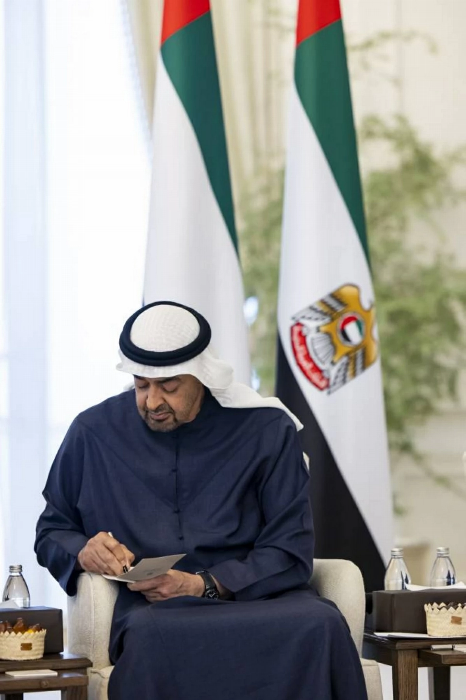 محمد بن زايد يستقبل جموع المواطنين
