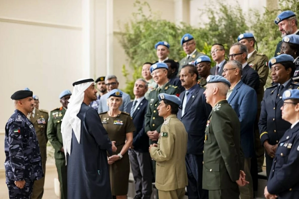 محمد بن زايد: الإمارات حريصة على التعاون مع الأمم المتحدة ودعم جهودها لتعزيز السلام