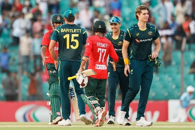 Australia beats Bangladesh by 7 runs in high-scoring 2nd T20 to win series