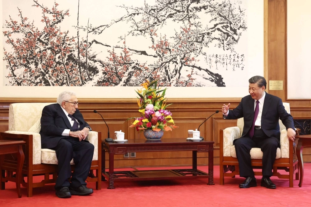 Chinese President Xi Jinping (right) speaks with former US secretary of state Henry Kissinger during a meeting in Beijing last week. Chinese President Xi Jinping (right) speaks with former US secretary of state Henry Kissinger during a meeting in Beijing last week.