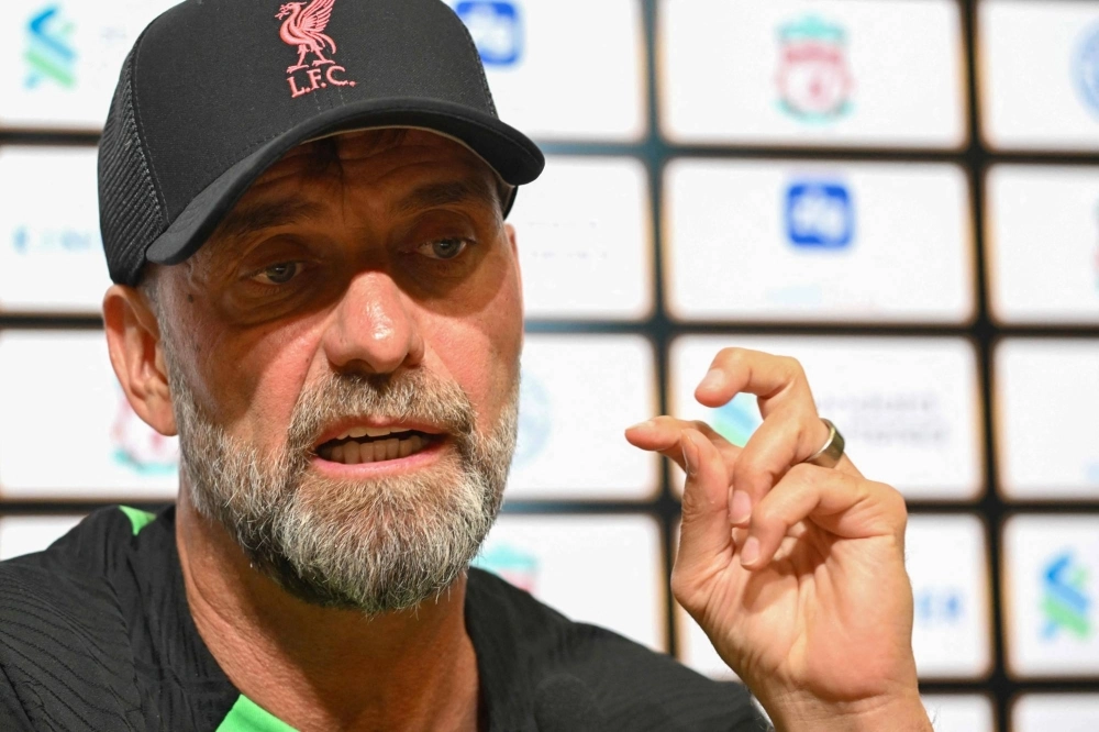Liverpool manager Jurgen Klopp has urged FIFA and UEFA, soccer's global and European governing bodies, to solve the disparity created by the length of the Saudi Arabian transfer window. Liverpool manager Jurgen Klopp has urged FIFA and UEFA, soccer's global and European governing bodies, to solve the disparity created by the length of the Saudi Arabian transfer window.