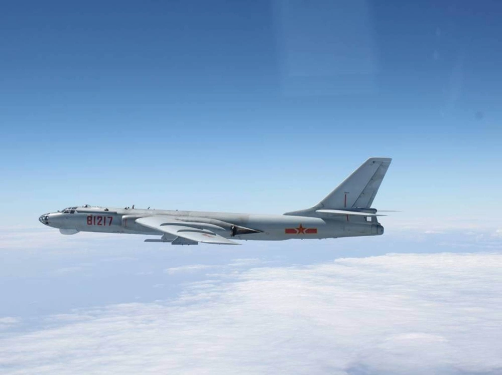 A Chinese military plane H-6 bomber A Chinese military plane H-6 bomber