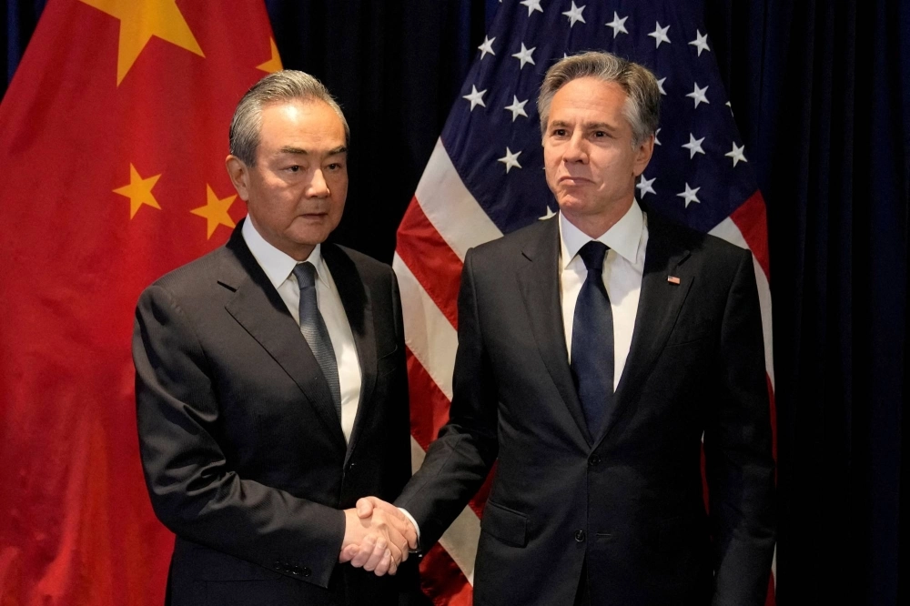 U.S. Secretary of State Antony Blinken meets with the Chinese Communist Party's foreign policy chief, Wang Yi, on the sidelines of the Association of Southeast Asian Nations Foreign Ministers' Meeting in Jakarta on July 13.       U.S. Secretary of State Antony Blinken meets with the Chinese Communist Party's foreign policy chief, Wang Yi, on the sidelines of the Association of Southeast Asian Nations Foreign Ministers' Meeting in Jakarta on July 13.