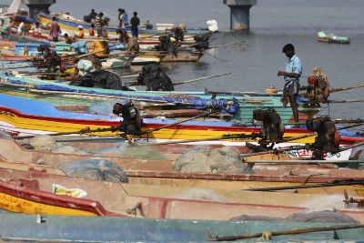 The Nagor fishing harbor in Nagapattinam, Tamil Nadu, India, in 2016 The Nagor fishing harbor in Nagapattinam, Tamil Nadu, India, in 2016