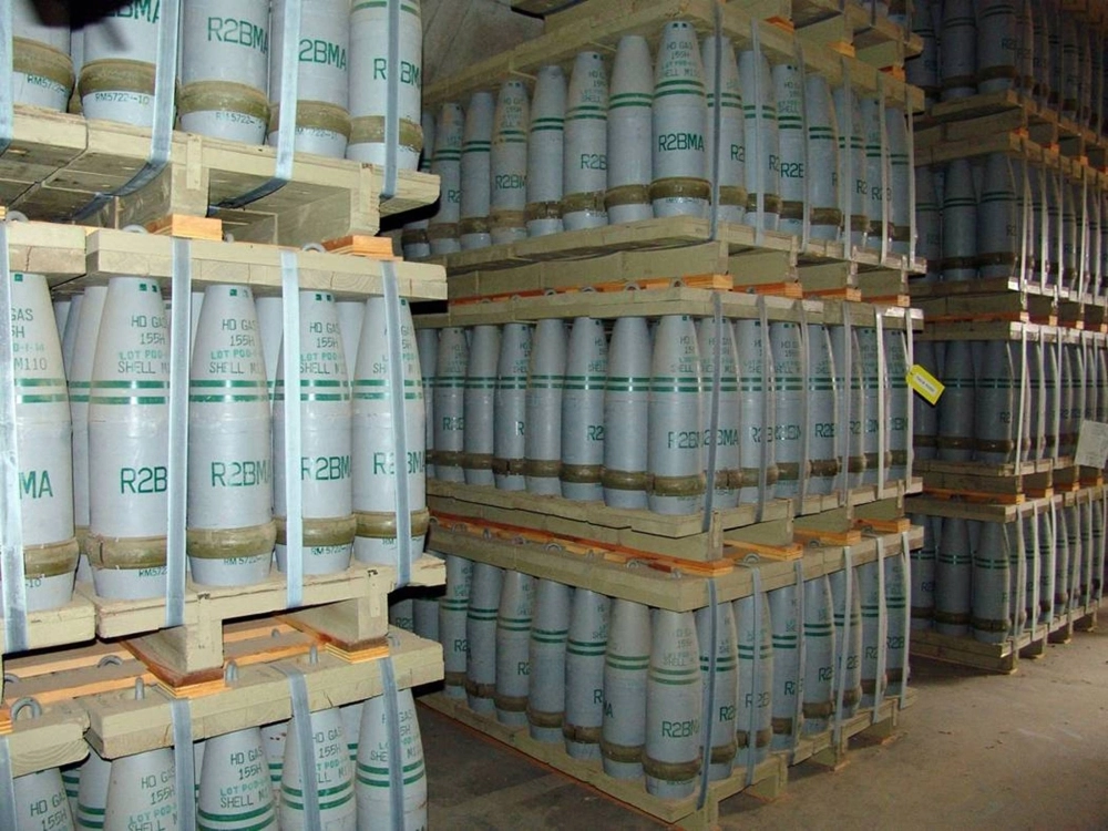 Mustard gas-filled projectiles are seen inside a chemical storage igloo at the Pueblo Chemical Depot in Pueblo, Colorado, in an undated photo provided by the U.S. Army Chemical Materials Activity in March 2015. The U.S. said in July that it had completed the destruction of all of its chemical weapons. Mustard gas-filled projectiles are seen inside a chemical storage igloo at the Pueblo Chemical Depot in Pueblo, Colorado, in an undated photo provided by the U.S. Army Chemical Materials Activity in March 2015. The U.S. said in July that it had completed the destruction of all of its chemical weapons.