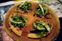Seaweed pizza served in New York. Interest in seaweed production comes as efforts ramp up around the world to figure out how to balance nature protection and farming, and introduce climate-smart changes in diets. | Bloomberg